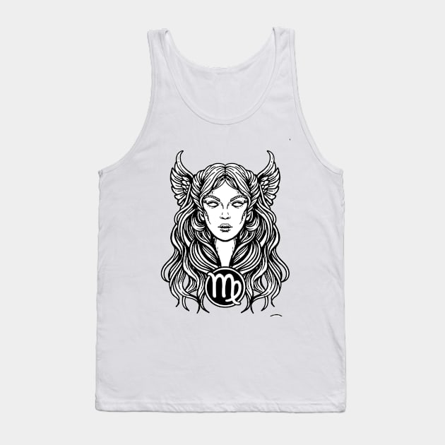 Virgo - Astrology Design Tank Top by Kneazal